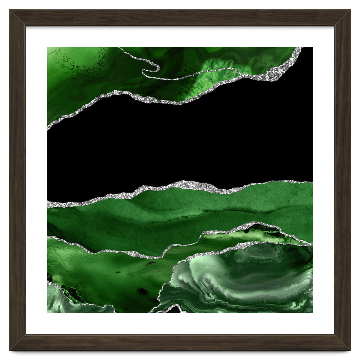 Green & Silver Agate Texture 02