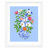 The Floopy Planter, Abstract Flower Pot Illustration, Pop Bohemian Eclectic Botanical, Flower Colorful Blossom thumbnail