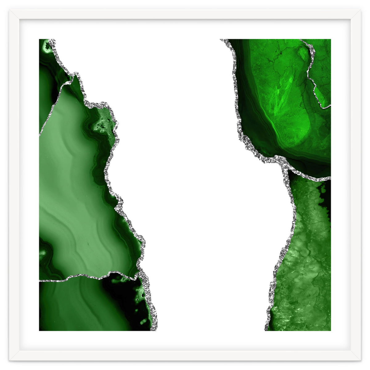 Green & Silver Agate Texture 15