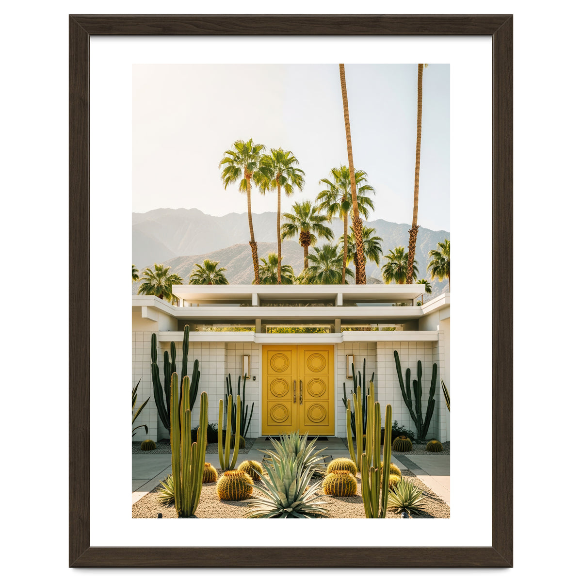 Palm Springs Mid-Century Modern Art, Desert Vibe Architecture, Retro Aesthetic Travel