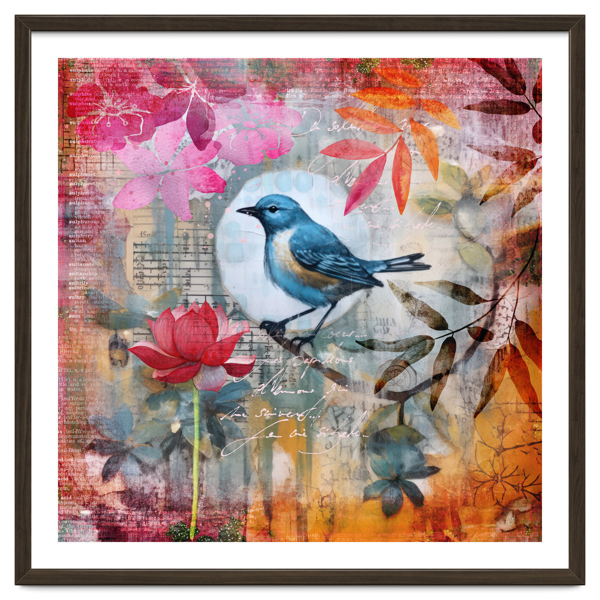 Bird Colorful Collage