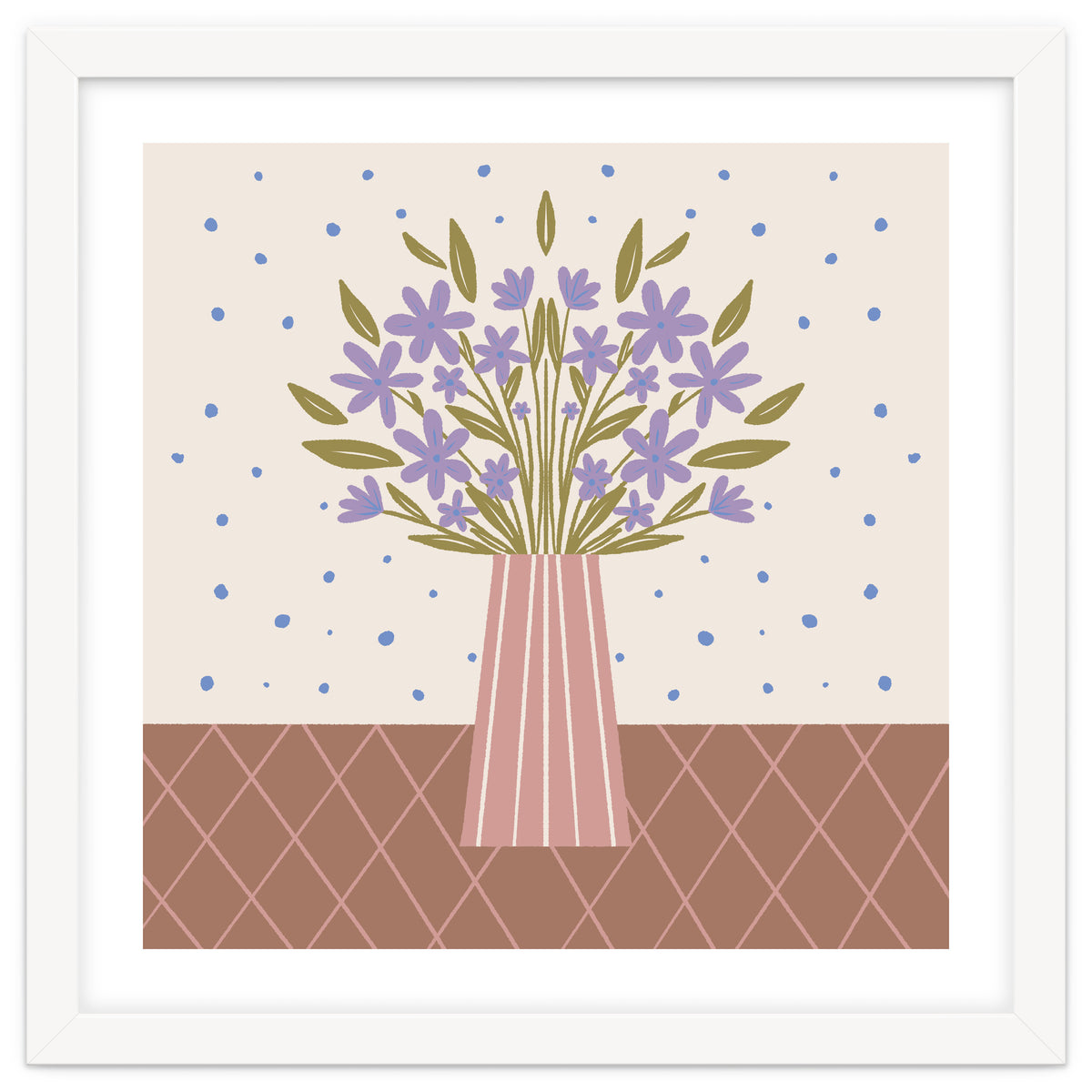 Flower Vase Mocha Mousse