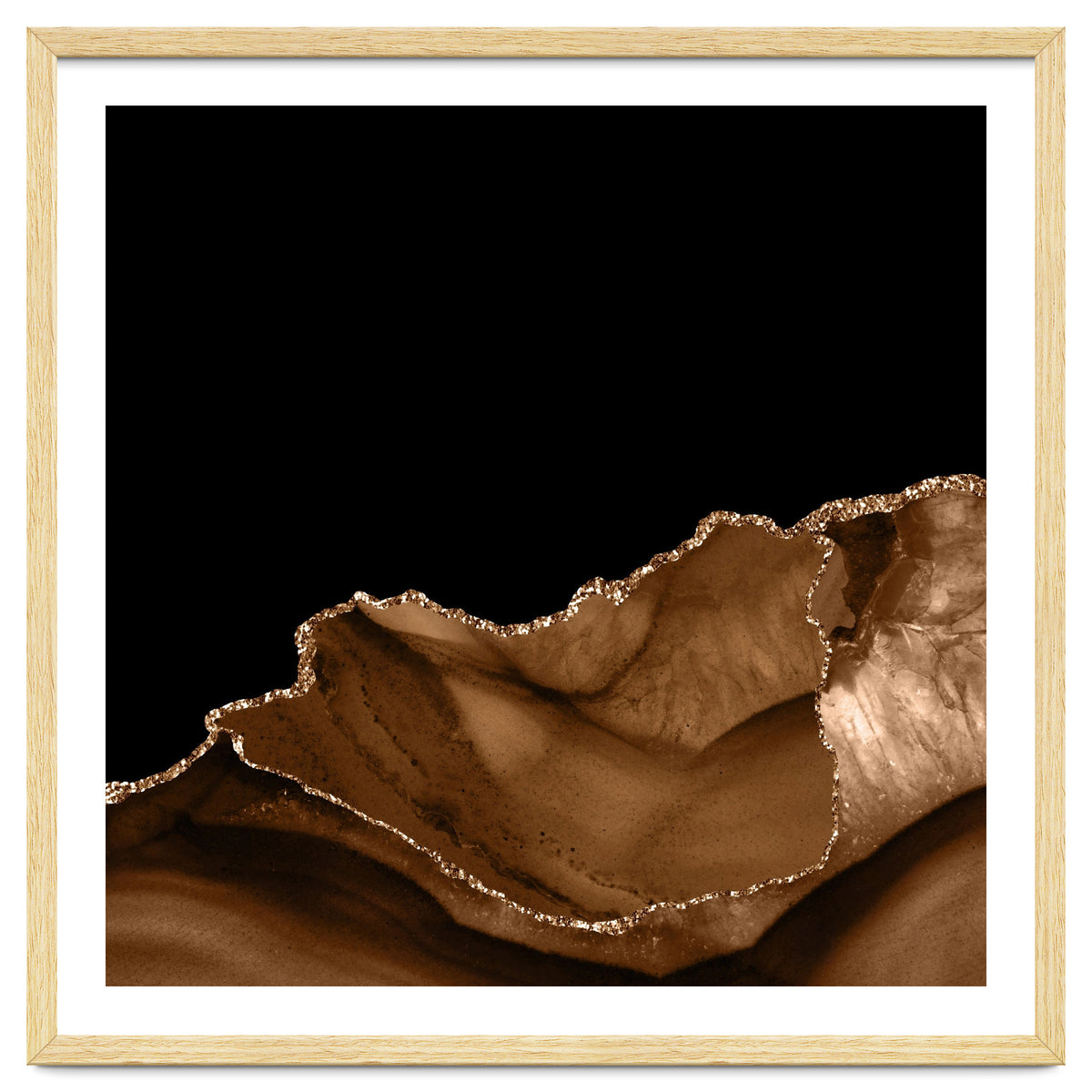 Brown & Gold Agate Texture 06