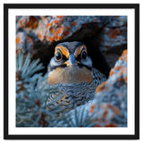 Close Up Falcon Eye Detail In Nest thumbnail