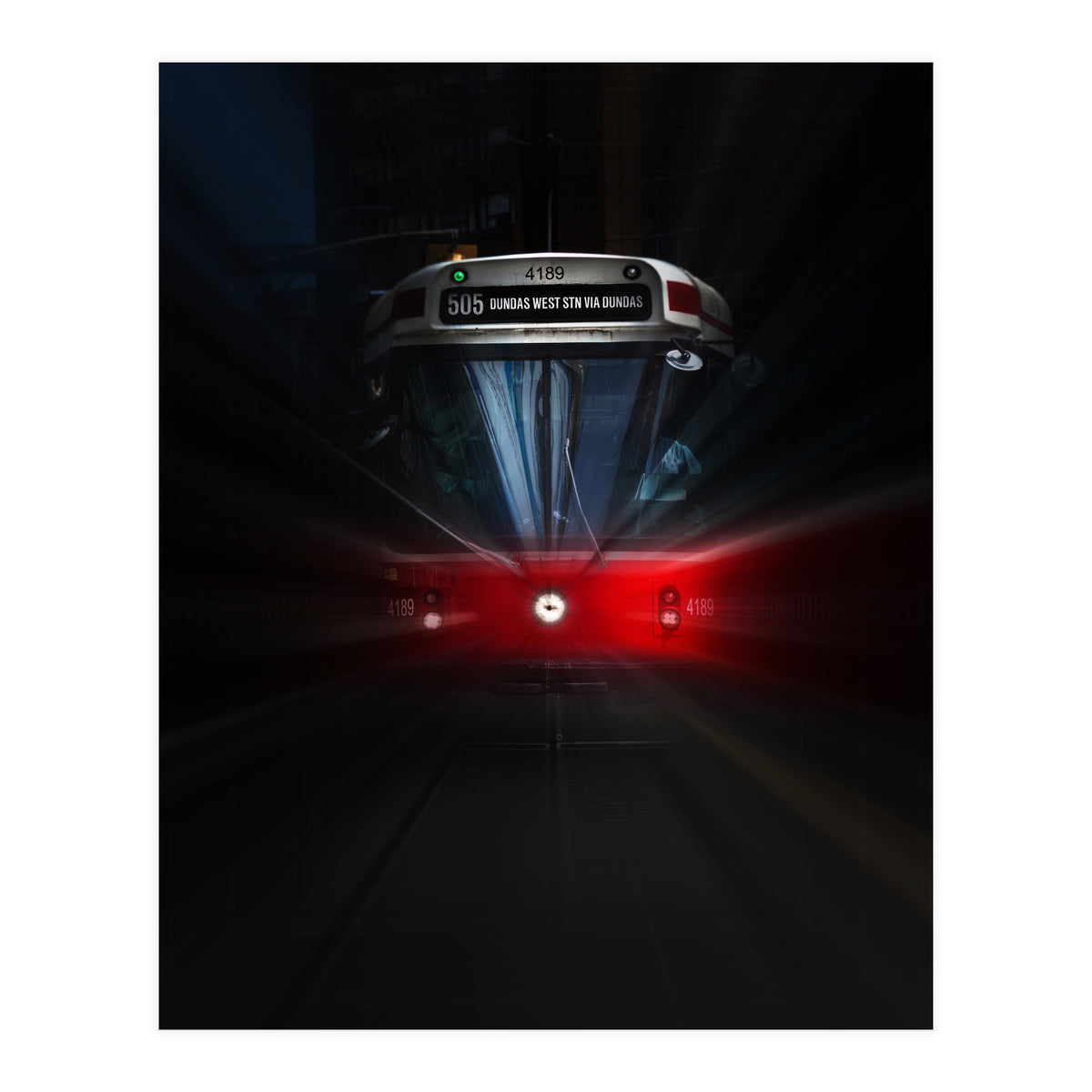 The 505 Dundas Streetcar 1 Color Flow Version (Print Only)