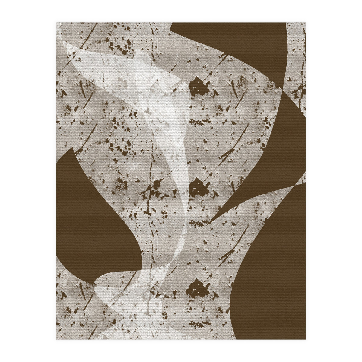 Abstract White Scratch (Print Only)