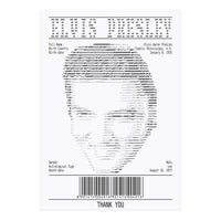 Receipt Art Elvis Presley (Print Only)