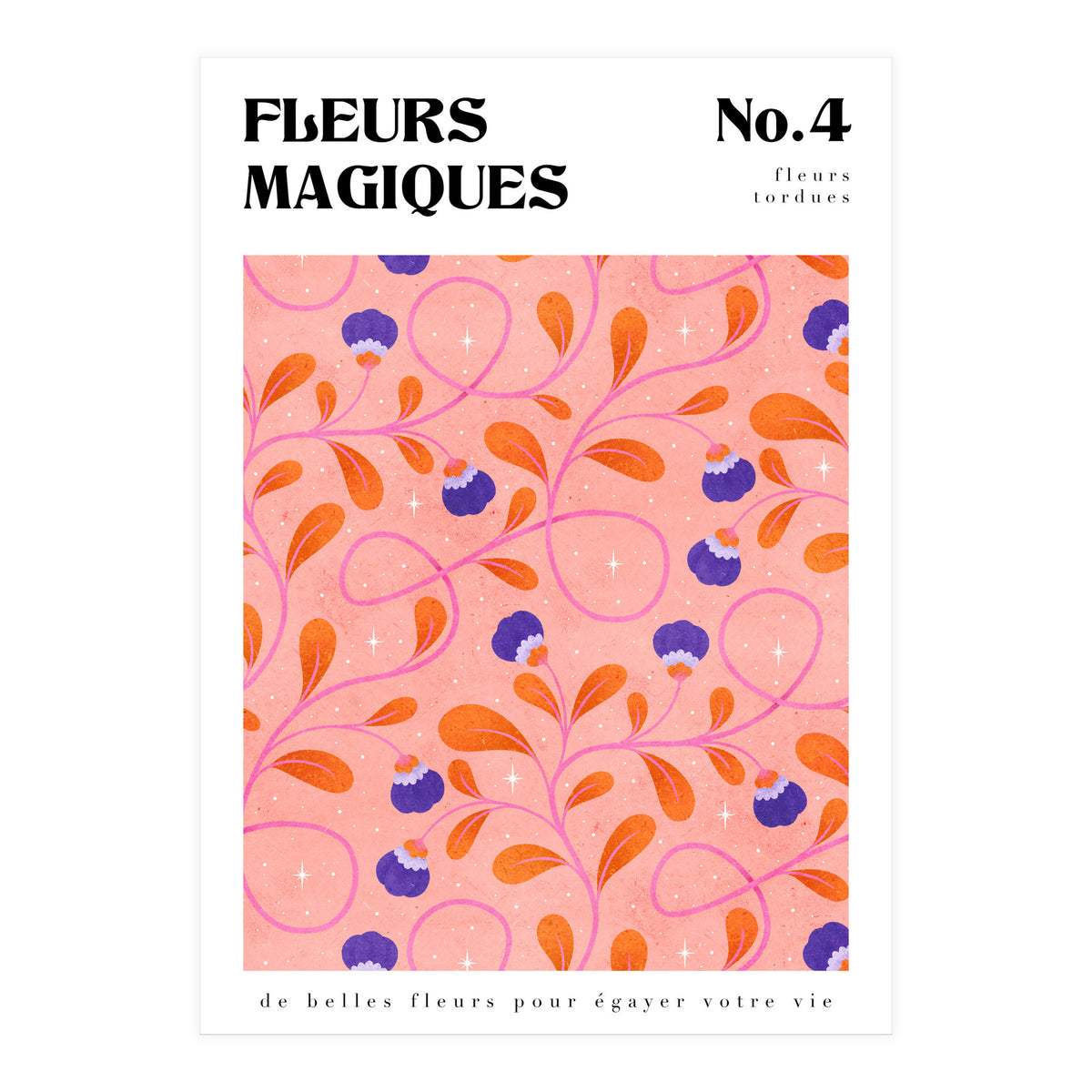 Magical Flowers No.4 Twisty Florals (Print Only)