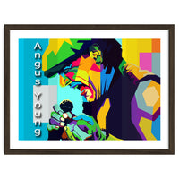 Angus Young Rock Singer Pop Art WPAP