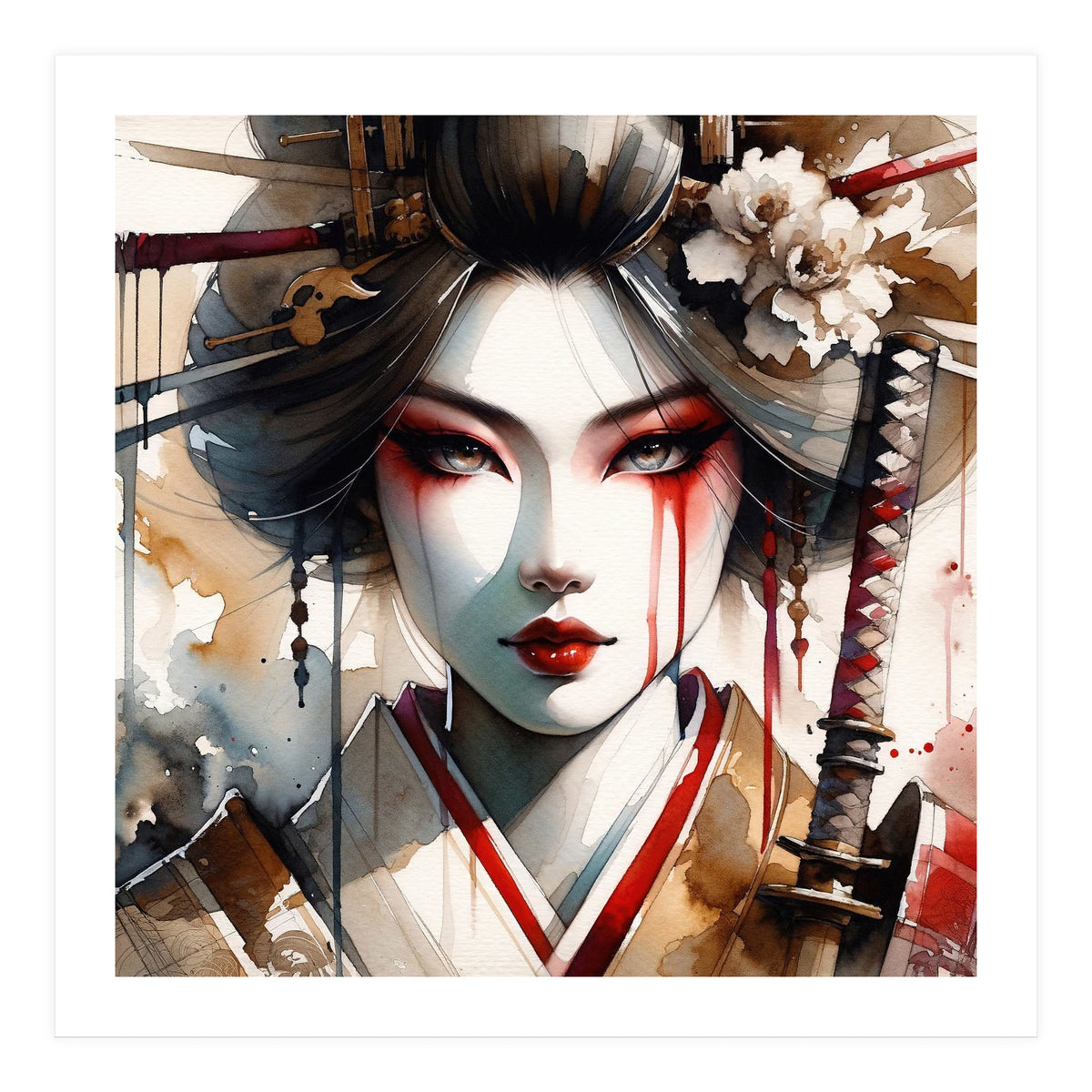 Katana Bloom Modern Geisha (Print Only)