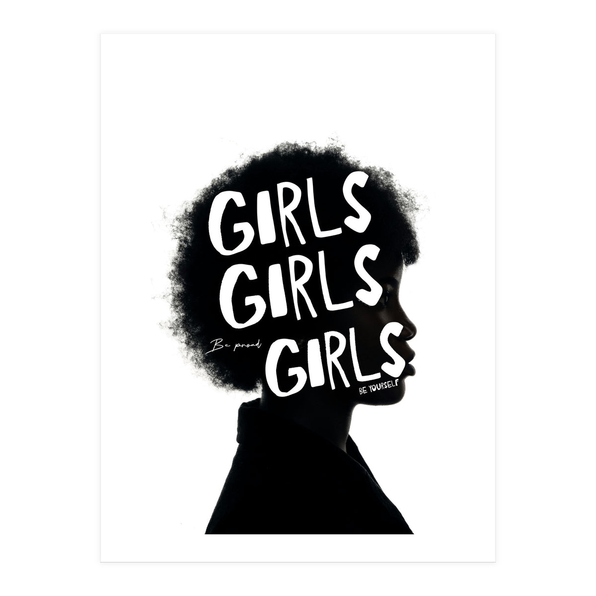 Girls Girls Girl Feminist women Empowerment  (Print Only)