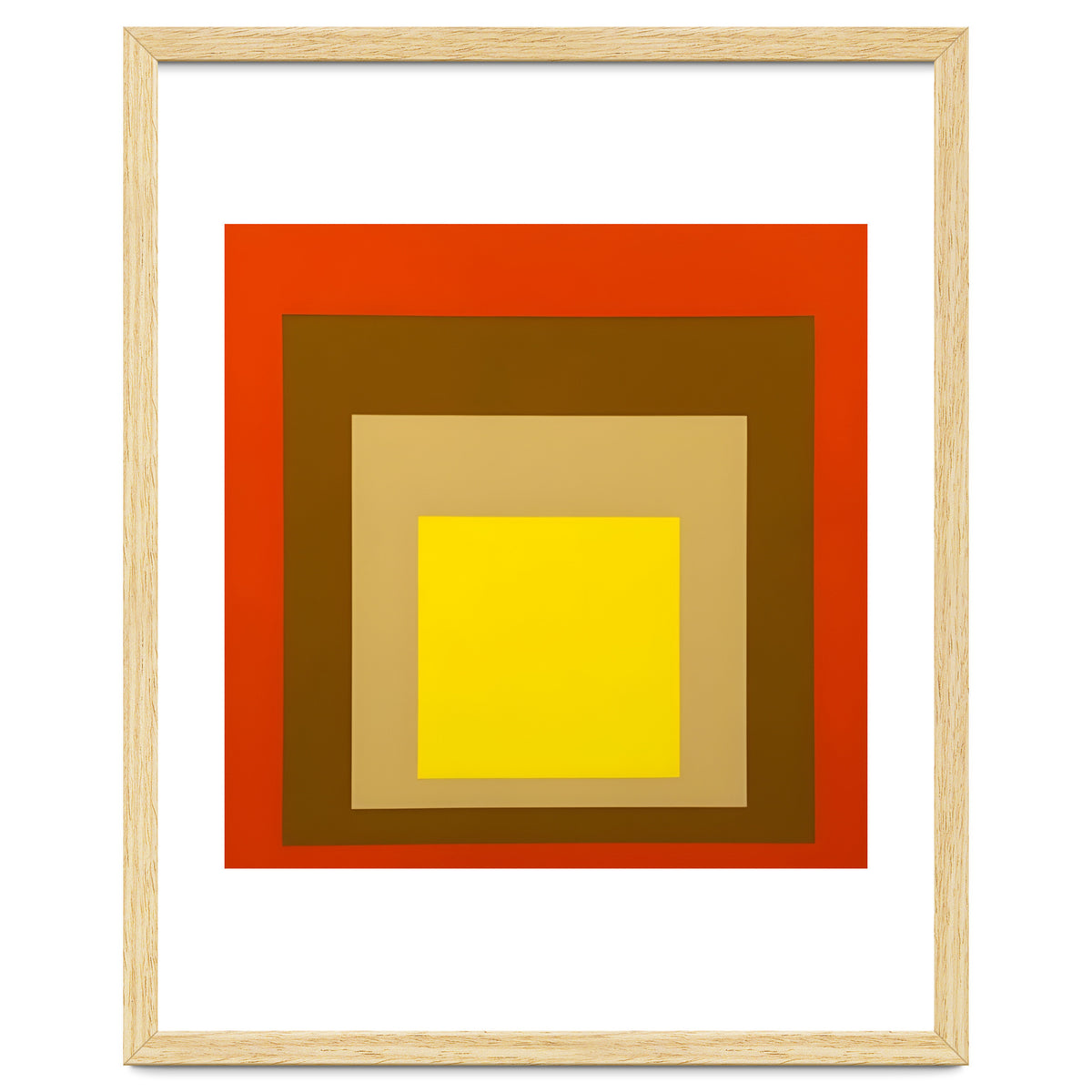 Josef Albers - Red, Brown, Golden
