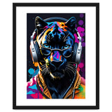 Panther In Headphones And Glasses thumbnail