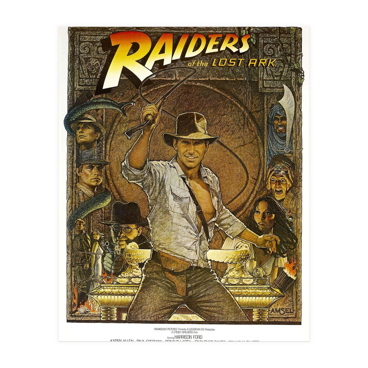 RAIDERS OF THE LOST ARK (1981), directed by STEVEN SPIELBERG. (Print Only)