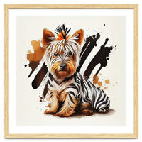Watercolor Yorkshire Terrier Dog