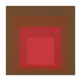JOSEF ALBERS - HOMAGE TO THE SQUARE, RED, BROWN  (Print Only) thumbnail