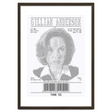 Receipt Art Gillian Anderson thumbnail