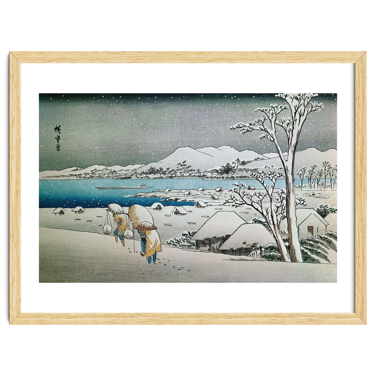 SNOW LANDSCAPE - JAPANESE ENGRAVING - 19TH CENTURY.