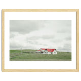 Red roof house on the green hill - Iceland thumbnail