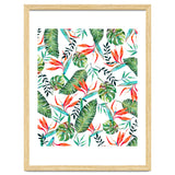 A New Paradise #Bird of paradise painted tropical art & pattern thumbnail