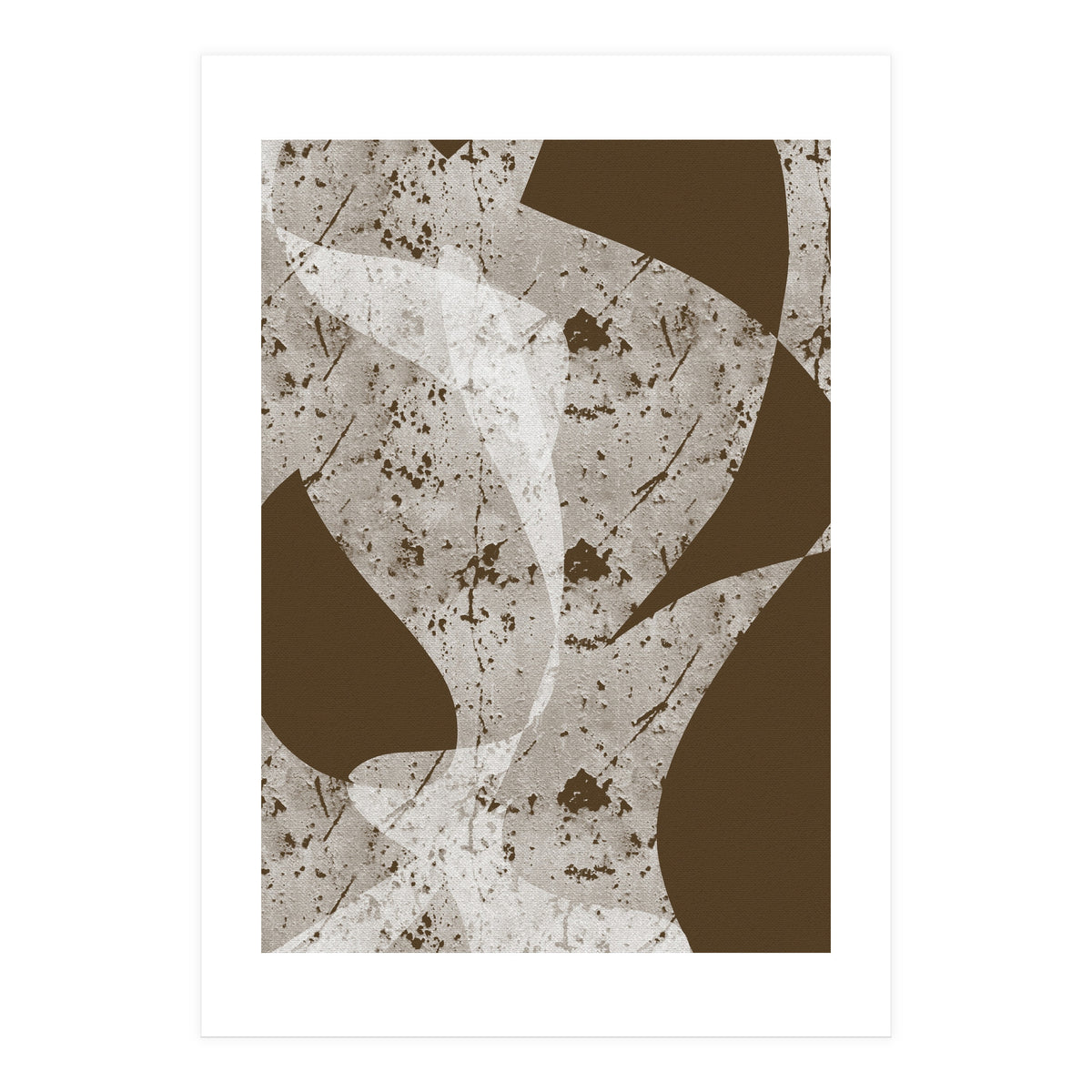 Abstract White Scratch (Print Only)