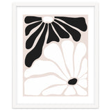 Floral Yin Yang, Scandinavian Nature Flowers Botanical Concept, Plants Blossom Positivity Neutral Minimalism thumbnail