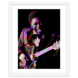 BB King. King Blues Guitarist. Blues Musician Legend Colorful thumbnail
