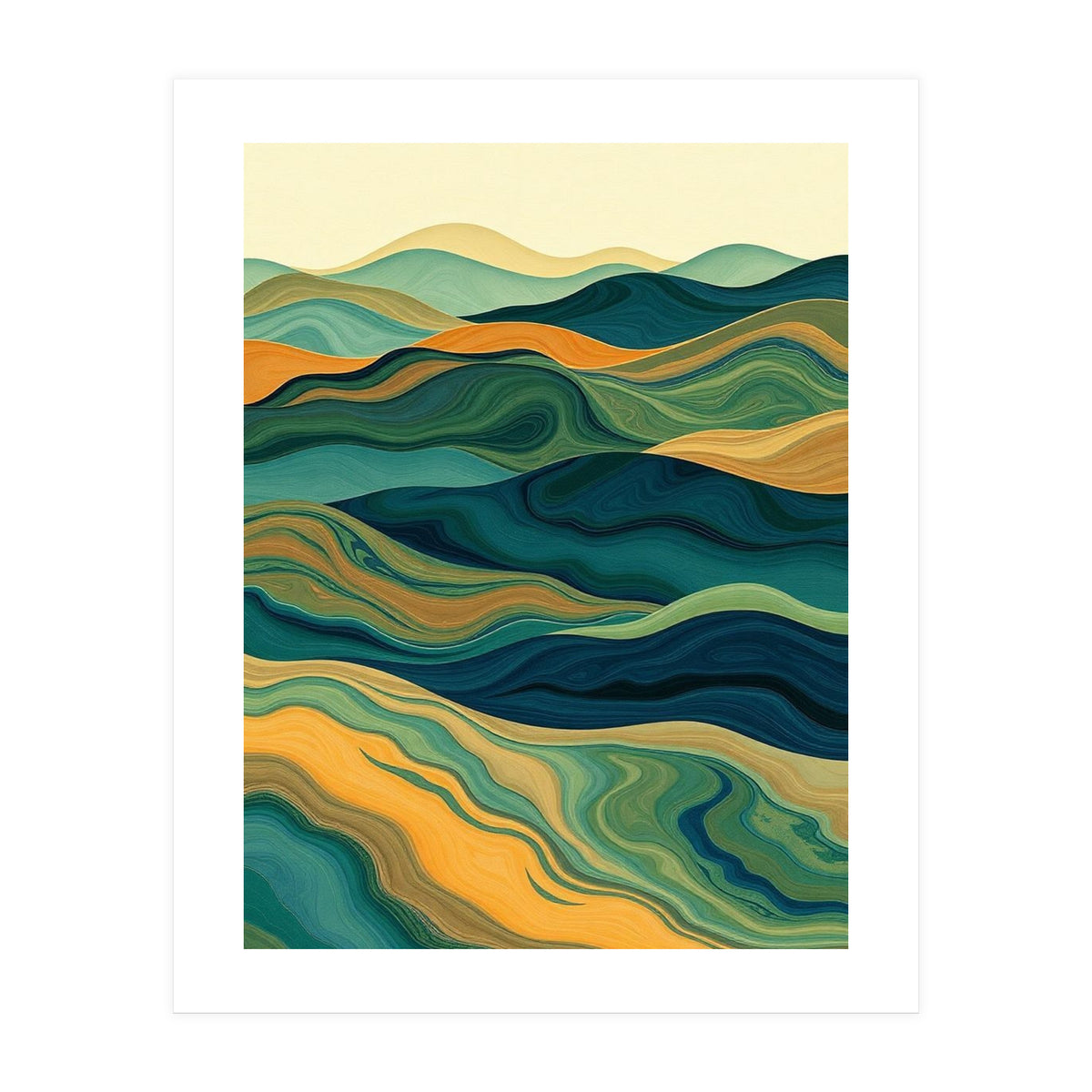 Rolling Hills of Oceania (Print Only)