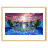 Oasis of Dreams: Surreal Tropical Landscape thumbnail