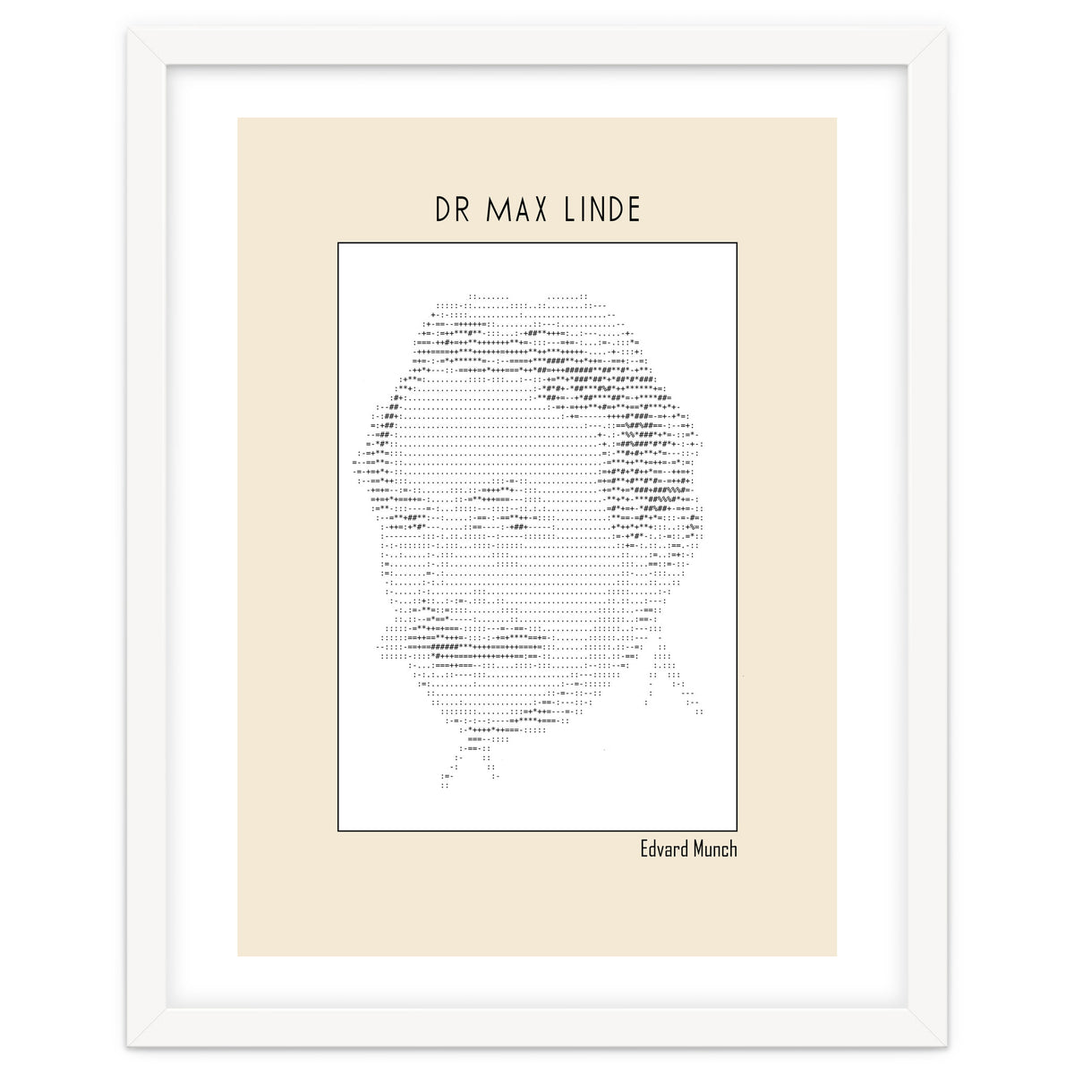 Dr Max Linde – Edvard Munch (ascii Art)
