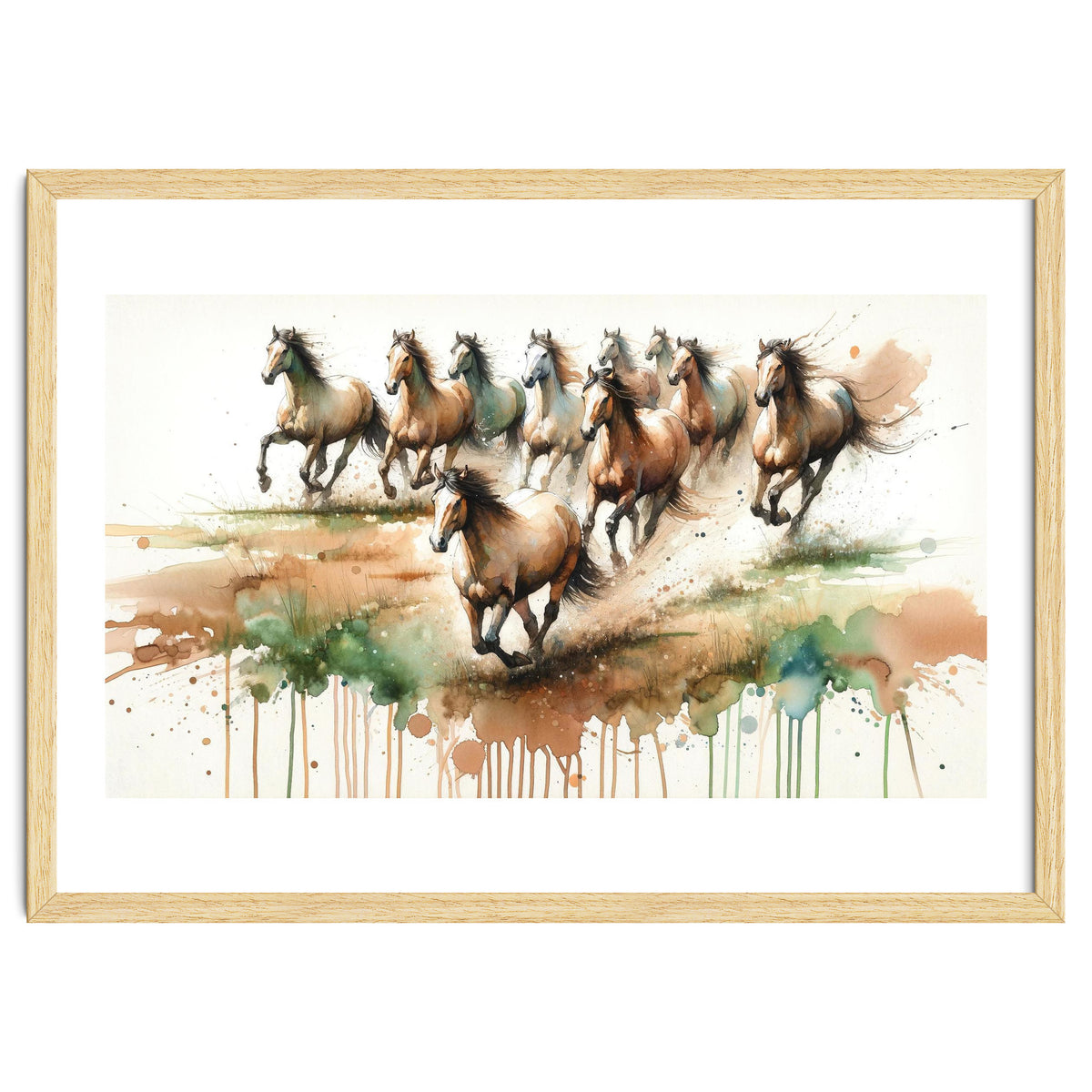 Galloping Horse Herd