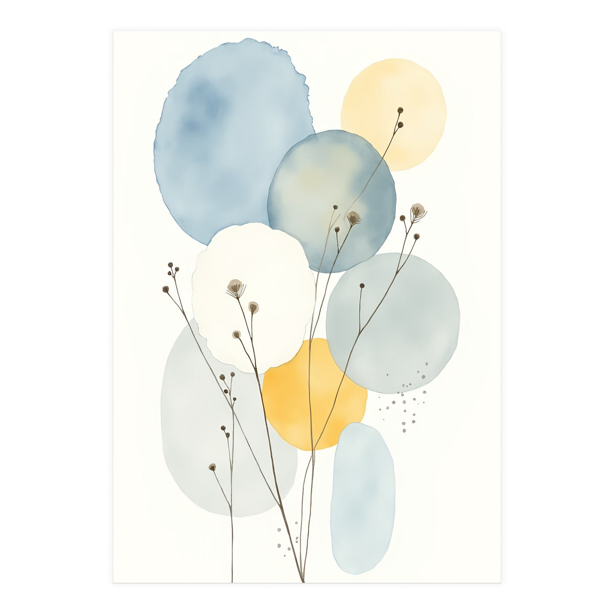 Modern Abstract Flower (Print Only)