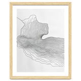 Abstract Black And White Organic Flowing Lines Pattern thumbnail