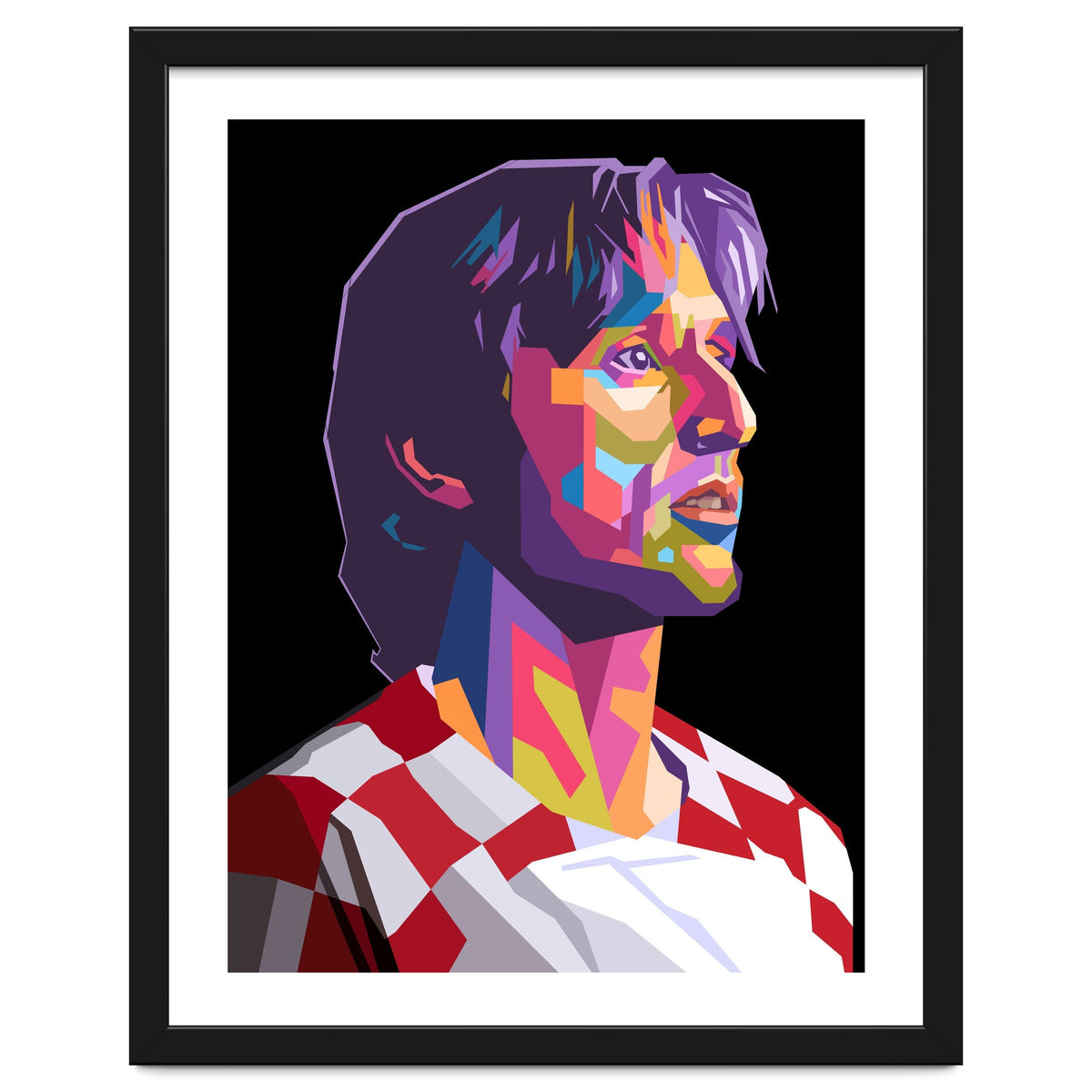 Luka Modric pop art portrait