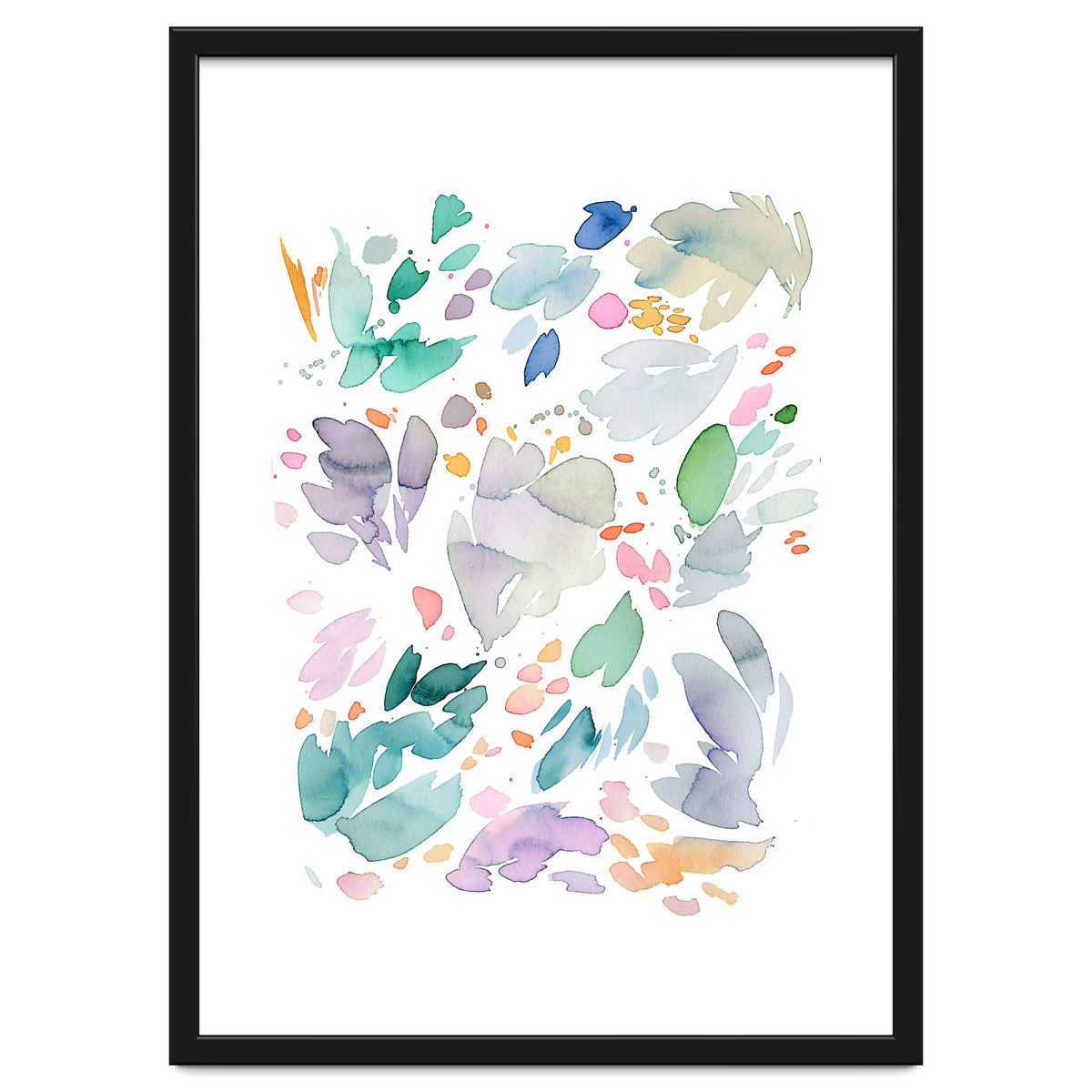 Abstract Watercolor Summer Flowers II