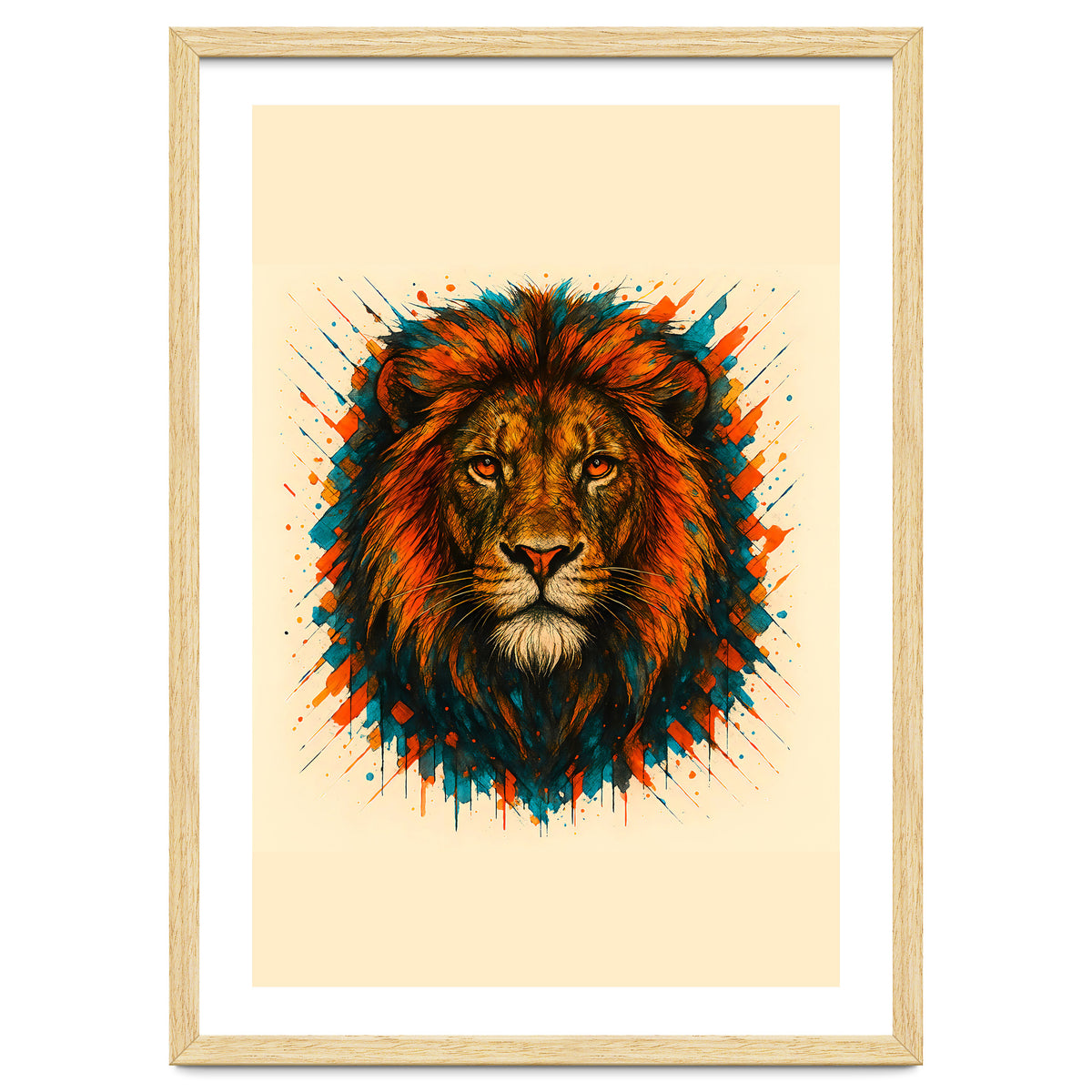Lion Animal Watercolor