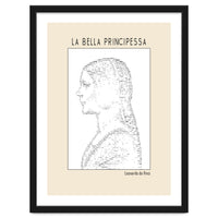 La Bella Principessa – Leonardo Da Vinci Ascii Art