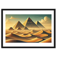 Vintage Egypt, Pyramids Of Giza Poster