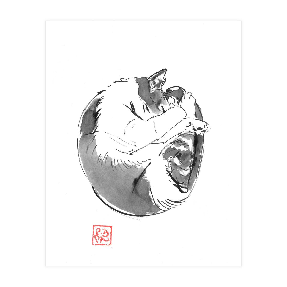 Round Cat (Print Only)