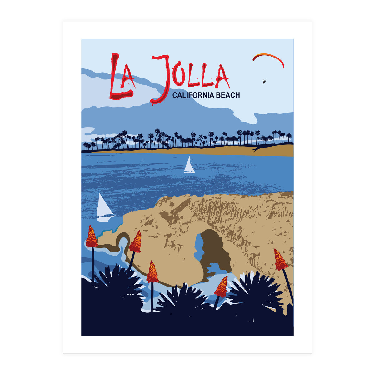 La Jolla Beach, California (Print Only)