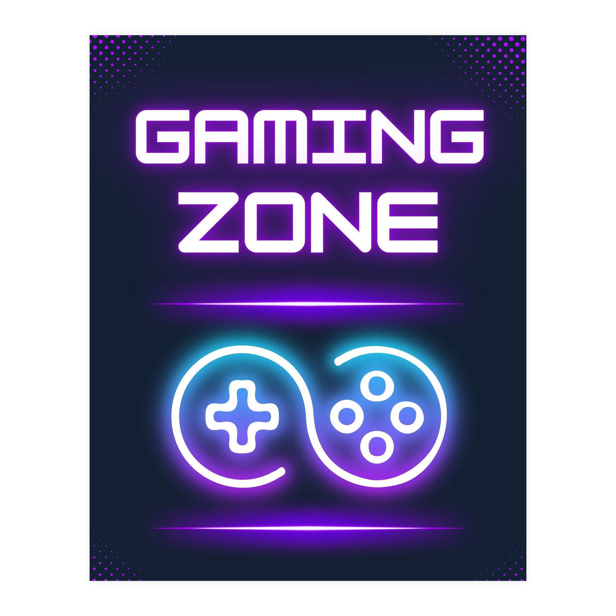 Gaming  Gamer Zone Funny (Print Only)