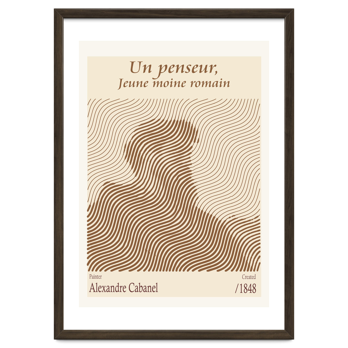Un Penseur, Jeune Moine Romain – Alexandre Cabanel (1848)