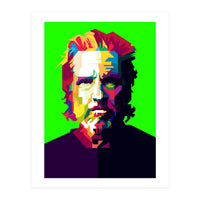 Jeff Bridges Hollywood Actor Pop Art WPAP (Print Only)