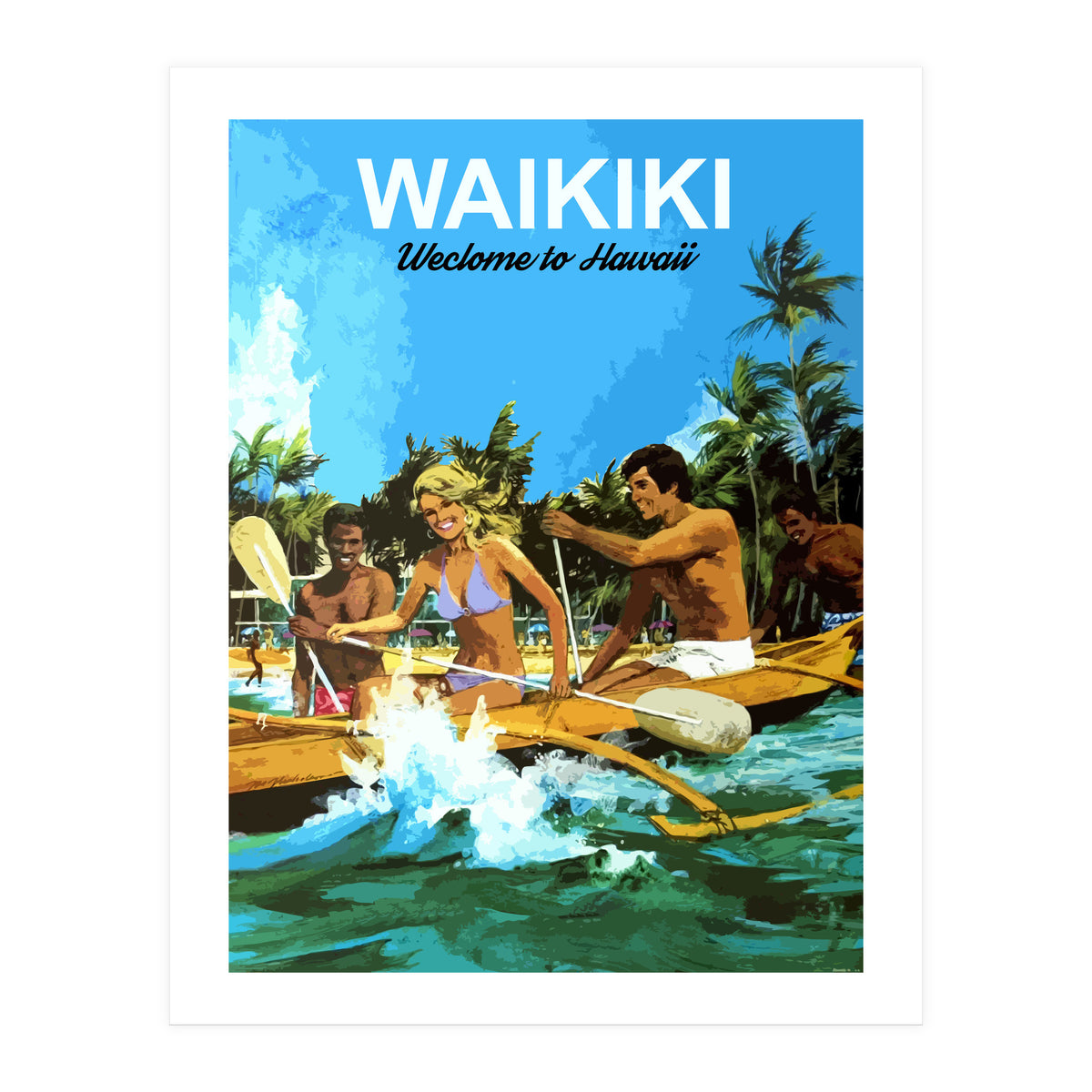 Waikiki, Hawaii (Print Only)
