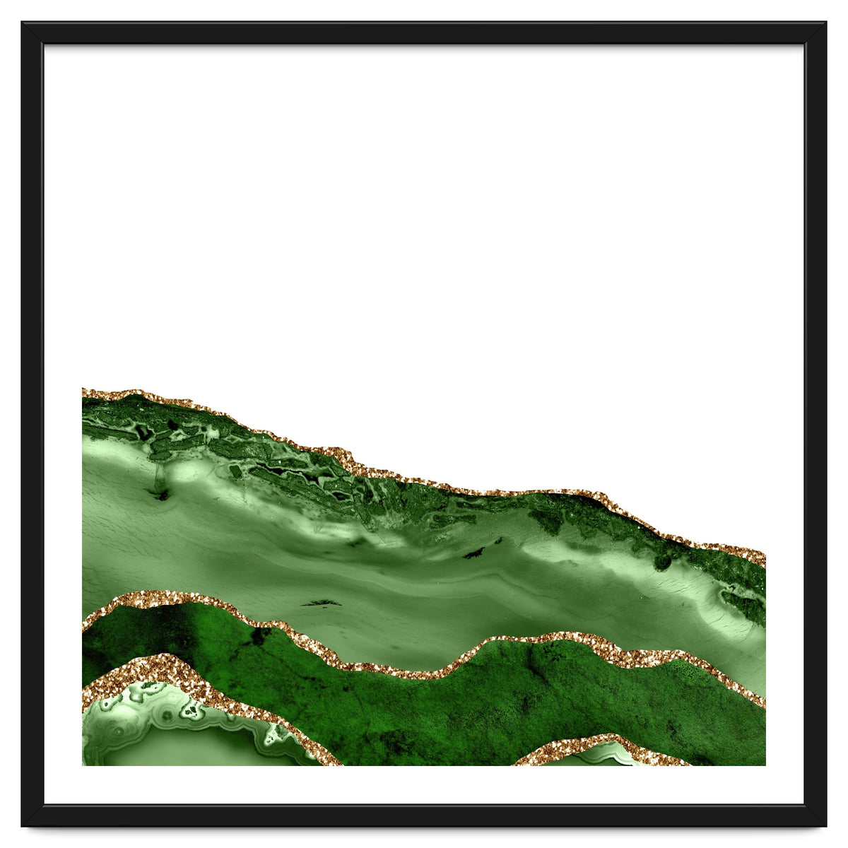 Green & Gold Agate Texture 24