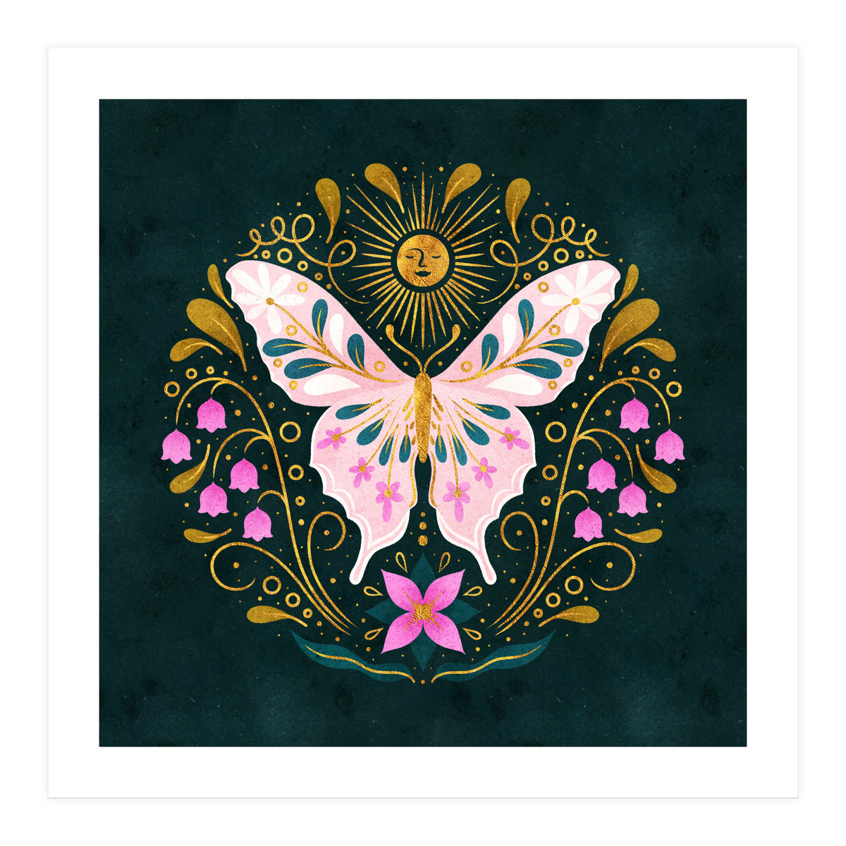 Butterfly And Sun (Print Only)