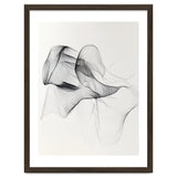 Abstract Black And White Flowing Lines Art thumbnail