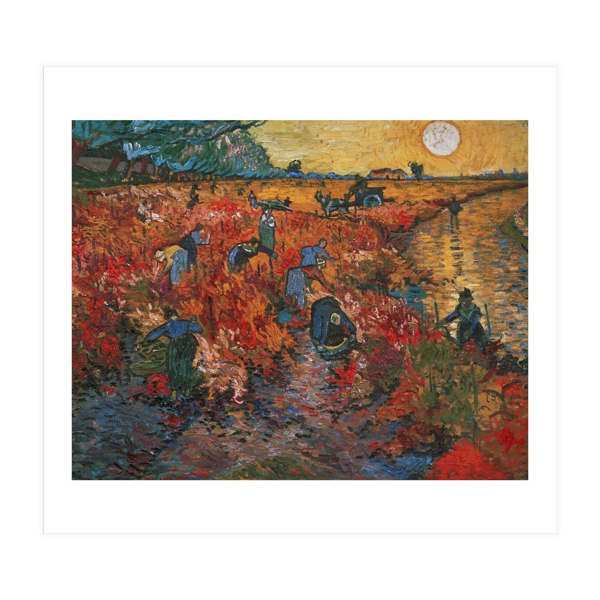 The red Vineyard at Arles,1888. Canvas,73 x 91 cm. (Print Only)