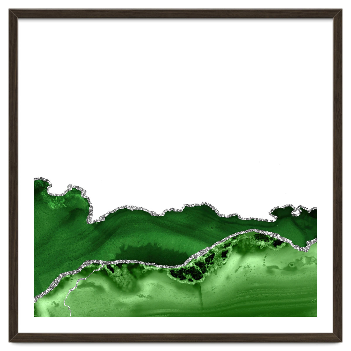 Green & Silver Agate Texture 12