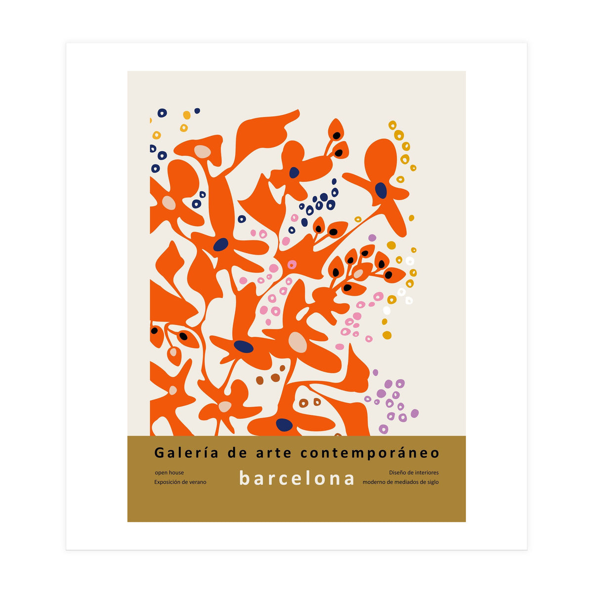 Contemporary art gallery Barcelona design and interior (Print Only)